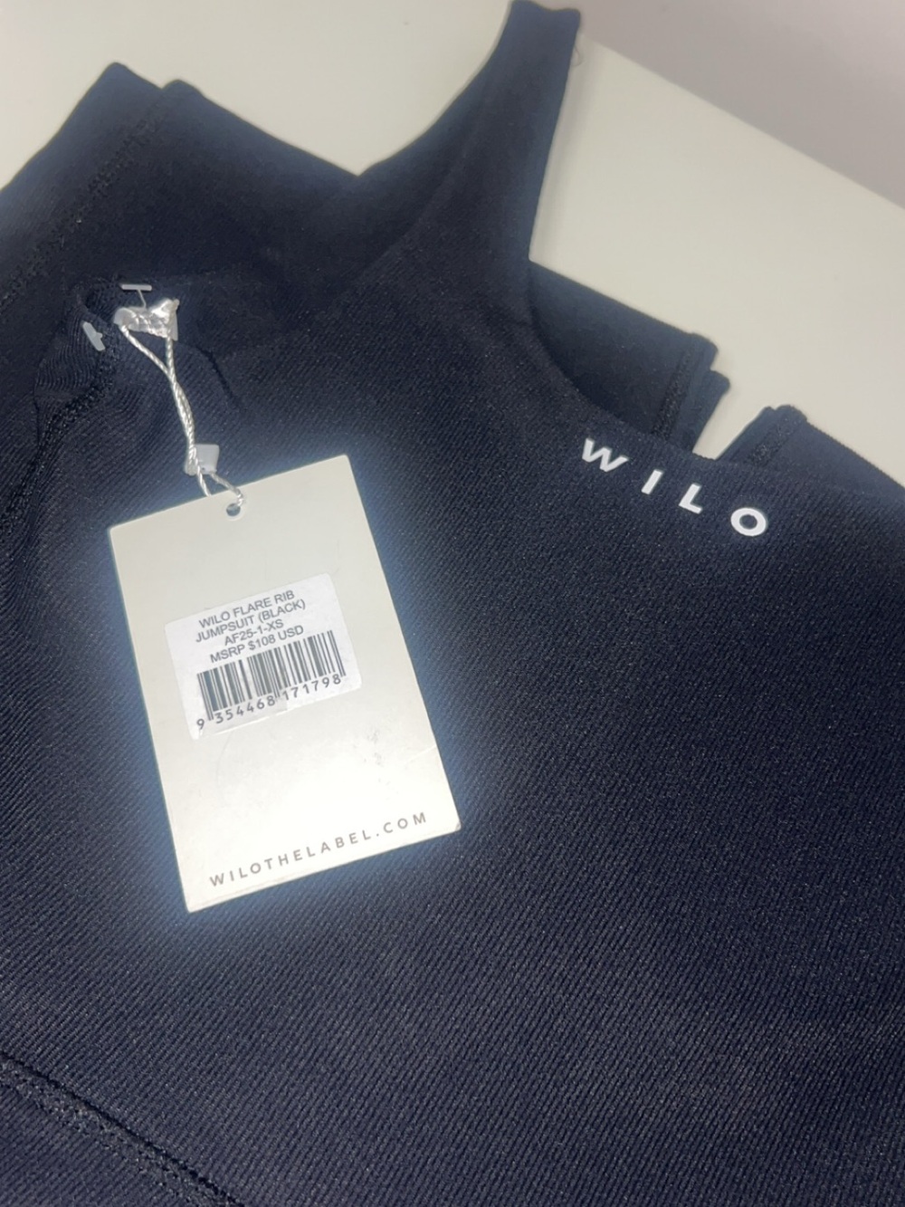 Wilo the Label Black Spaghetti Strap Jumpsuit XS NWT